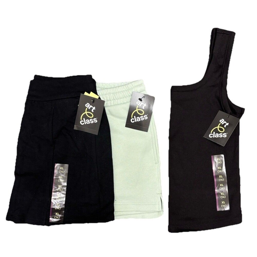 art class Girls XL (14) 3 Piece Outfit Set Tank, Skort, and Shorts